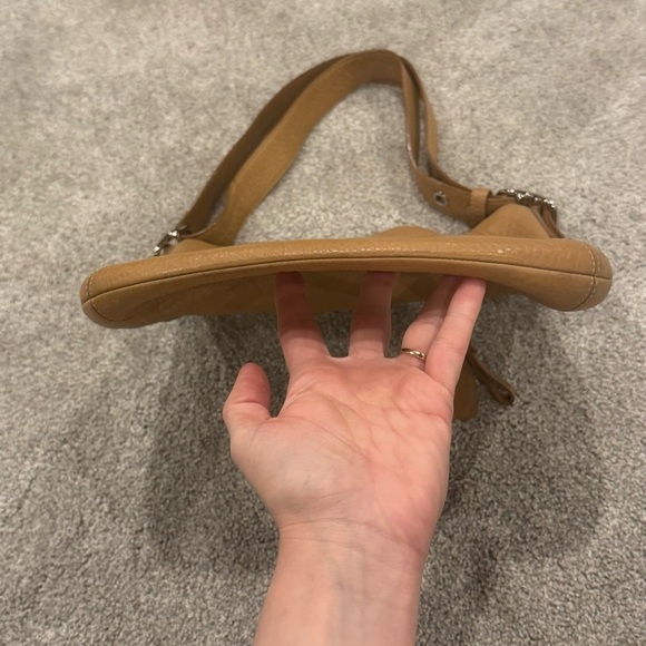 Vintage Y2K Coach Camel Brown Soft Pebble Leather Bag  L0693-F03796 - Picture 14 of 15